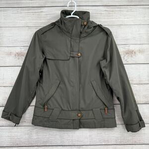 Columbia Convert Snowboard Jacket Womens Medium Olive Green Full Zip